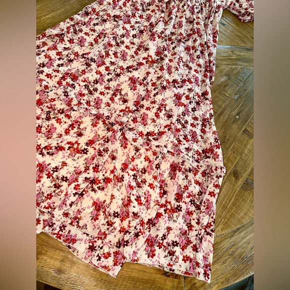 🌸 Böhme Floral Smocked Tiered Maxi Dress - Puff Sleeve - S - Picture 12 of 16